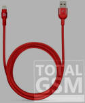 ADAM elements PeAk II 300B Apple iPhone 5 / 5S / SE / 5C / 6 / 6S / 6 Plus / 6S Plus / 7 / 7 Plus / 8 / 8 Plus / X / XS / XS Max / XR / 11 / 11 Pro / 11 Pro Max Lightning-USB adat- és töltőkábel MFi piros (3 m)