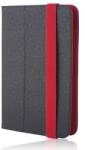  Univerzális 9-10″ kinyitható műbőr tablet tok fekete - piros