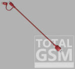 ADAM elements PeAk II DuoApple iPhone 5 / 5S / SE / 5C / 6 / 6S / 6 Plus / 6S Plus / 7 / 7 Plus / 8 / 8 Plus / X / XS / XS Max / XR / 11 / 11 Pro / 11 Pro Max Lightning-microUSB adat- és töltőkábel MFi piros (20 cm