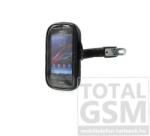  Univerzális motorkerékpáros tartó (műszerfalra rögzíthető, 360°-ban forgatható, cipzáros por-és vízálló tokkal)