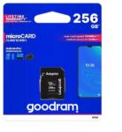 GOODRAM microSDHC 256GB Memóriakártya SD Adapterrel M1AA-2560R12
