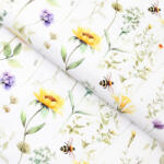 Goldea teflon szövet terítőknek - réti világ 160 cm