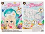 Moxy Carte de colorat cu abtibilduri cu splici, unicorn, A4, 24 pagini (CG150091-1) Carte de colorat