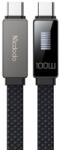 Mcdodo Cablu de Date USB-C Tata la USB-C Tata, McDodo 4470, 100W, Display LED, Fast Charging, Power Delivery, Flat, 1.2m, Negru (CA-4470)