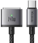 Mcdodo Cablu Magnetic USB-C Tata la MagSafe 3, McDodo 1470, 140W, Indicator LED, 2m, Negru (CA-1470)
