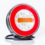 Fristom Lampa rotunda semnalizare spate FT 113, LED, Pozitie Neon, cu 3 functii, 14 x 5, 05cm (FT-113 LED)