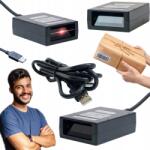 HDWR Vezetékes Vonalkód Olvasó, Asztali, IP52, Usb, Automatikus Szkenner (HD-S10)