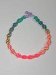 Clickitshop Martisor bratara copii din snur Neon Impletit , Handmade (40083409472899)
