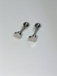 Clickitshop Cercei Inox hipoalergenic minimalisti - Suflet Pereche (4003854850810)
