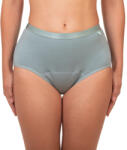 Femi. Eko Chiloti menstruali din bumbac organic, model boxeri, absorbtie ridicata, verde fistic, Anna | 4XL