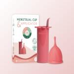 Femi. Eko Cupă menstruala Safe & Aplicator | Roz | M