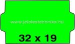Jelöléstechnika 32x19mm ZÖLD színű árazószalag