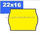 Open Data srl 22x16mm Blitz (olasz) citrom színű árazószalag