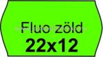 Jelöléstechnika 22x12mm FLUO ZÖLD színű árazószalag