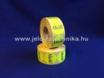 Jelöléstechnika 38mm AKCIÓ feliratos FLUO citromsárga körcímke, 1000db/tekercs