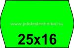 Jelöléstechnika 25x16mm ZÖLD színű árazószalag