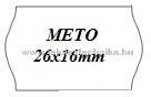 Meto International GmbH 26x16mm METO árazószalag