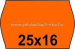 Jelöléstechnika 25x16mm NARANCSSÁRGA színű árazószalag