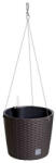 Prosperplast Jardiniera suspendata RATO ROUND W + depozit umbra 25.6cm