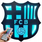  Lámpa Herb Fc Barcelona Fcb Éjszakai Led Kép Fa Labdarúgás Ajándék Rgb (lampka_fcb_herb)