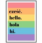  Lmbt poszter a Szivárvány szobába Szia, Hello, Hola