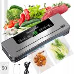  Élelmiszer Vákuumos Hegesztőgép Automata Élelmiszer Csomagoló Gép +50 Fólia (MOCNE ZASYSANIE NA SUCHO MOKRO FOLIA WORKI XL)