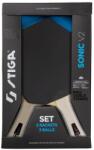 STIGA Sonic V2 asztalitenisz szett 2 ütő, 3 labda (7318688041868)
