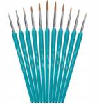  Precíziós Festőecsetek Részletekhez És Részletekhez Művészi 11DB-OS Szett (Pędzle malarskie precyzyjne 11 sztuk)