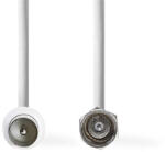 Nedis F dugó - koax dugó kábel, 75 Ohm, dupla árnyékolás, 1.5m (CSGL41800WT15) - wpower