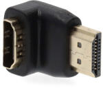 Nedis CVGB34901BK HDMI átalakító adapter, aranyozott 90°-os, pipa (CVGB34901BK)