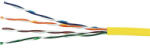 Excel Patch kábel Cat. 5e UTP 26AWG PVC köpeny 305m, sárga (100-091)