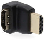 Nedis CVGB34902BK HDMI átalakító adapter, aranyozott, 270°-os szögben elforgatható, pipa (CVGB34902BK)