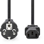 Nedis CEGL10030BK30 táp kábel IEC-320-C13, 3 x 1mm, hossz 3m (CEGL10030BK30) - wpower