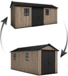 Keter Apex 7, 5 x 17 Ashwood kerti ház, padlóval