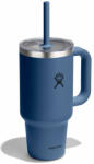 Hydro Flask 32 Oz Travel Tumbler Clear Lid thermo bögre sötétkék
