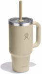 Hydro Flask 32 Oz Travel Tumbler Clear Lid thermo bögre bézs