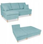  Wigo Sarokkanapé Ágy Alvási Funkcióval Family Furniture Türkizkék Velúr