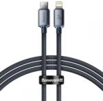 Baseus Cablu de date Baseus Crystal Shine, USB Type-C - Lightning, 20W, 1.2m, Negru (FD-2141-6932172602741)