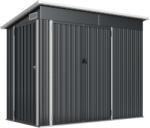 Outsunny Horganyzott acél kerti szerszámtároló ház, 234x132x185cm