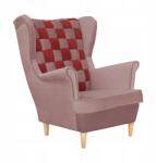  Carol Duo Skandináv Szárnyas Karosszék Family Furniture Lila És Bordó Csíkok