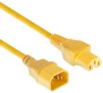 ACT Захранващ кабел ACT, C14 - C15, 2m, Жълт (EWENT-ACT-CAB-AK5311) - Allstore