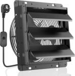  HG Power ipari elszívó ventilátor, áramlási sebesség 1100 m³/h, átmérő 250 mm, alumínium, szín: fekete