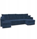  Bonito Big Sarokkanapé Ágy Funkcióval Családi Bútorok Kordbársony Sötétkék