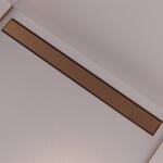 WIRQUIN Set rigola dus plus capac Wirquin Linear finisaj bronz periat 60 cm (30950225)