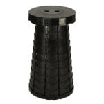 Kik Scaun pliabil scaun pliabil scaun pliabil scaun negru (KX4981_1)