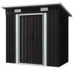 Bass Polska Casuta de gradina, Bass Polska, 1, 2 x 1, 9 x 1, 8 m, din otel galvanizat, gri