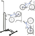  Kerékpár állvány egyetlen magas erős fém fekete (IKO-5903039742802)