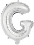  Ezüst Silver G betű fólia lufi 45 cm