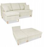  Wigo Sarokkanapé Ágy Funkcióval Family Furniture Bézs Velúr