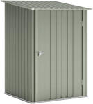 Outsunny horganyzott acél kerti szerszámtároló ház, zárható ajtóval, 100x104x160 cm, ezüst